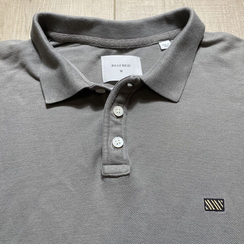 Billy Reid Gray Polo Shirt